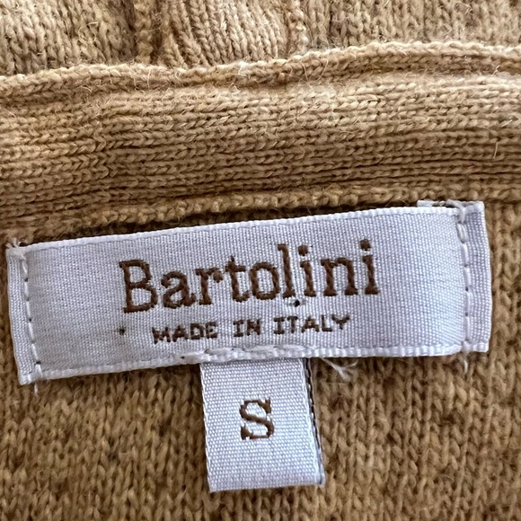 Bartolini Cashmere/Wool Blend Plaid Open Front Hooded Cardigan Sweater - Picture 12 of 14